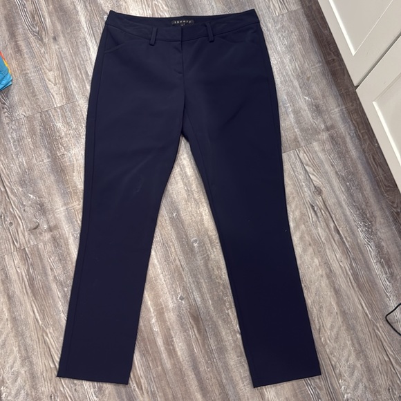 Theory women's deep navy straight pants size 6 - Picture 2 of 4
